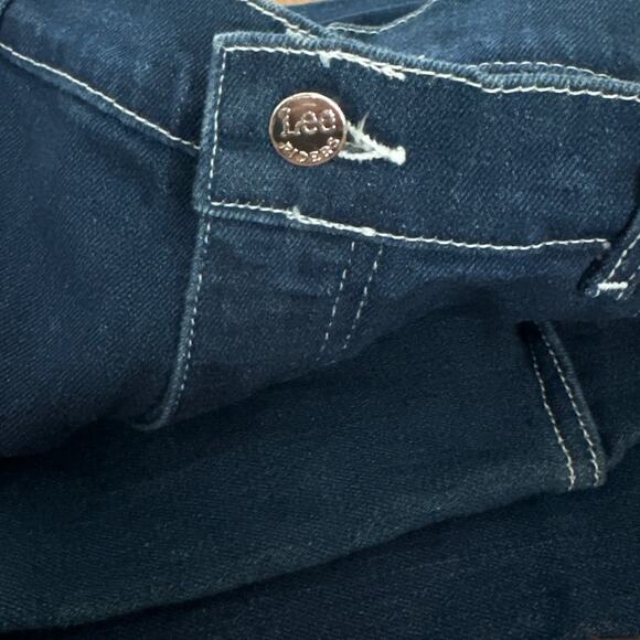 Lee American Vintage 80's High Waisted Dark Blue Jeans size 16 - Picture 9 of 11